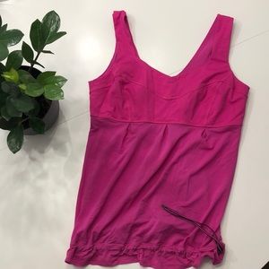 LuluLemon Hustle and Bustle tank Raspberry Glo